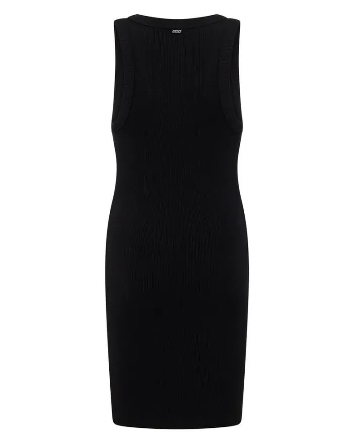 Women LORNA JANE Skirts And Dresses On The Move Rib Tank Dress Black