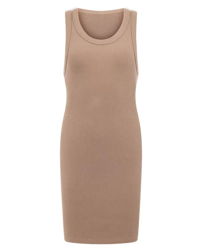 Women LORNA JANE Skirts And Dresses On The Move Rib Tank Dress Cedar
