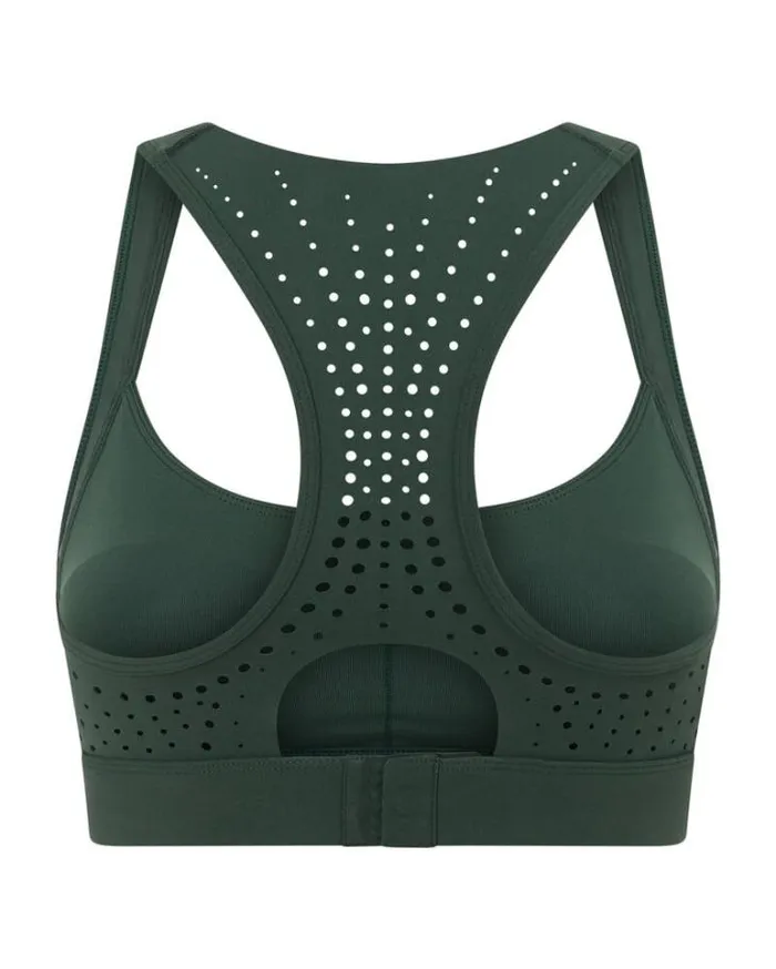 Women LORNA JANE Sports Bras Aero Fit High Support Sports Bra Fig Green
