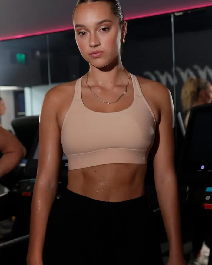 Women LORNA JANE Sports Bras Amy Maximum Support Sports Bra Almond