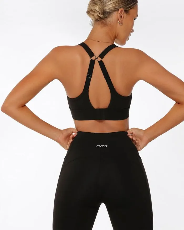Women LORNA JANE Sports Bras Amy Maximum Support Sports Bra Black