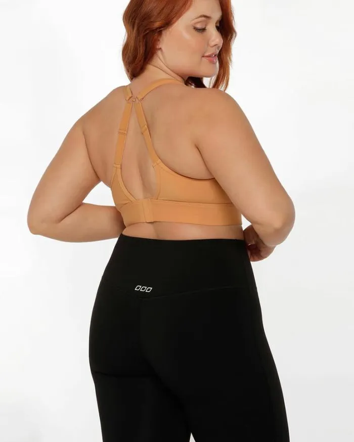 Women LORNA JANE Sports Bras Amy Maximum Support Sports Bra Toffee