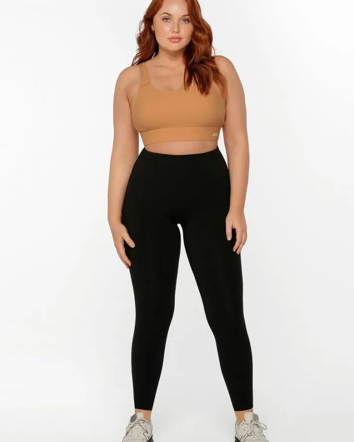 Women LORNA JANE Sports Bras Amy Maximum Support Sports Bra Toffee