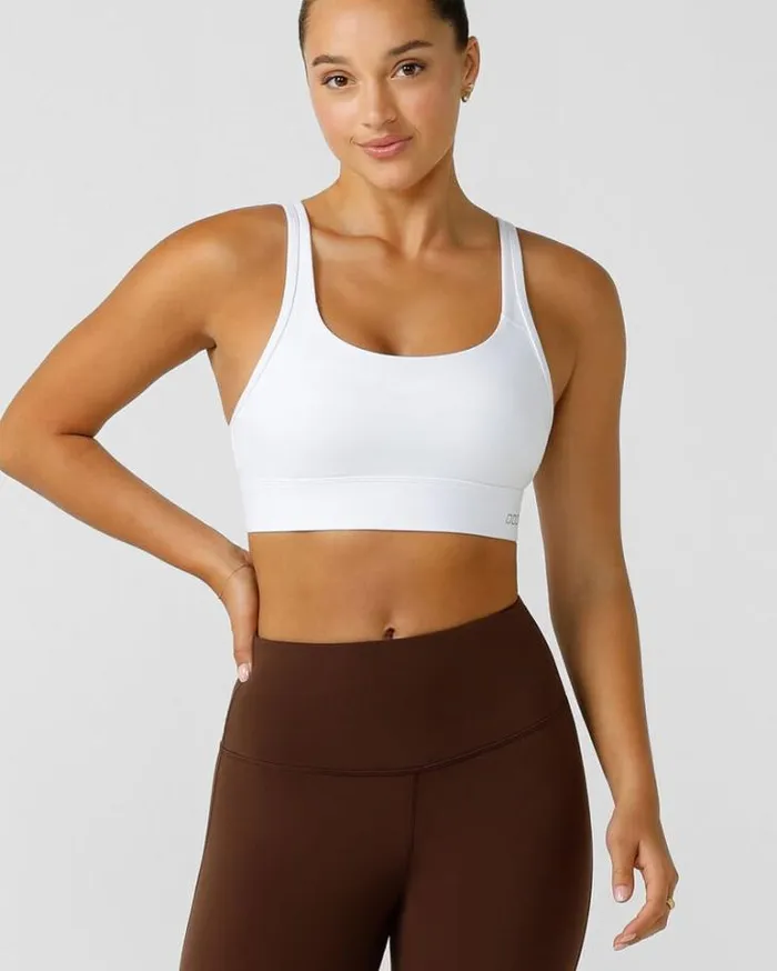 Women LORNA JANE Sports Bras Amy Maximum Support Sports Bra White