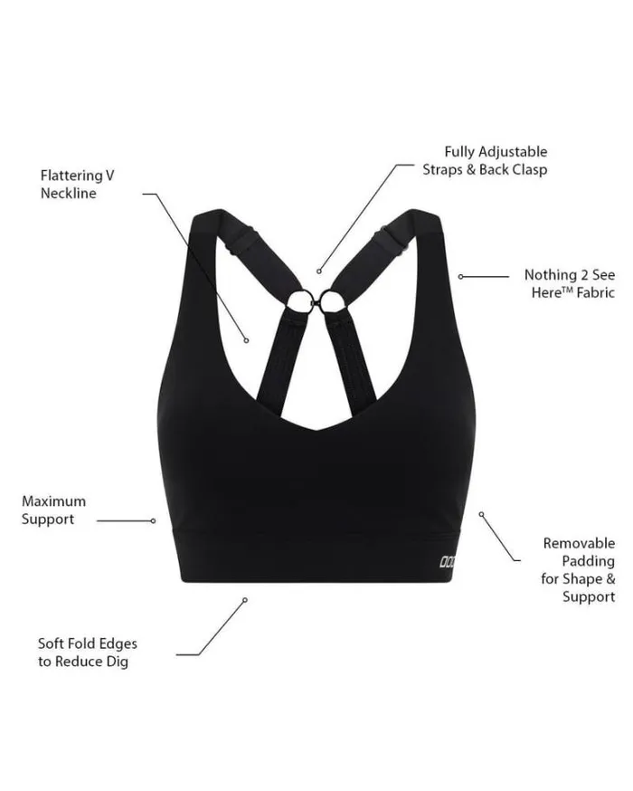 Women LORNA JANE Sports Bras Amy Sports Bra Black