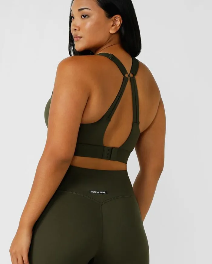 Women LORNA JANE Sports Bras Amy Sports Bra Luxury Green