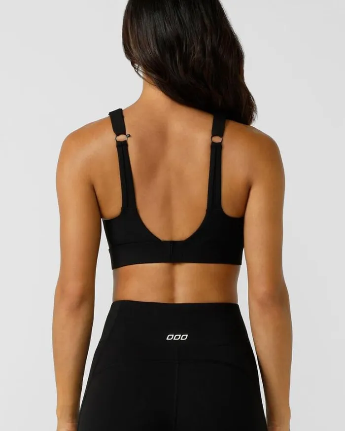 Women LORNA JANE Sports Bras Game Time Recycled Sports Bra Black