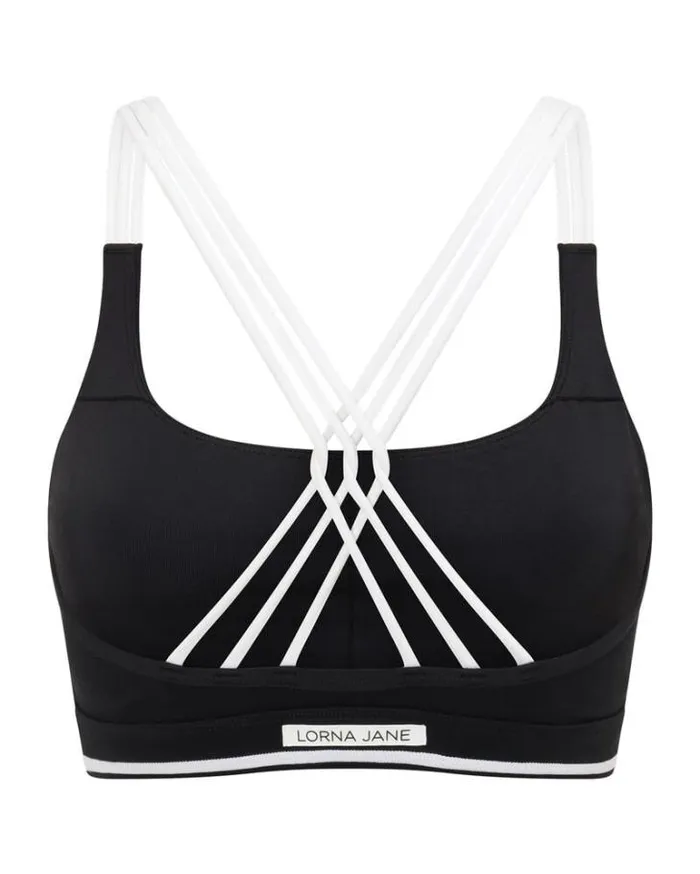 Women LORNA JANE Sports Bras Glow Recycled Sports Bra Black