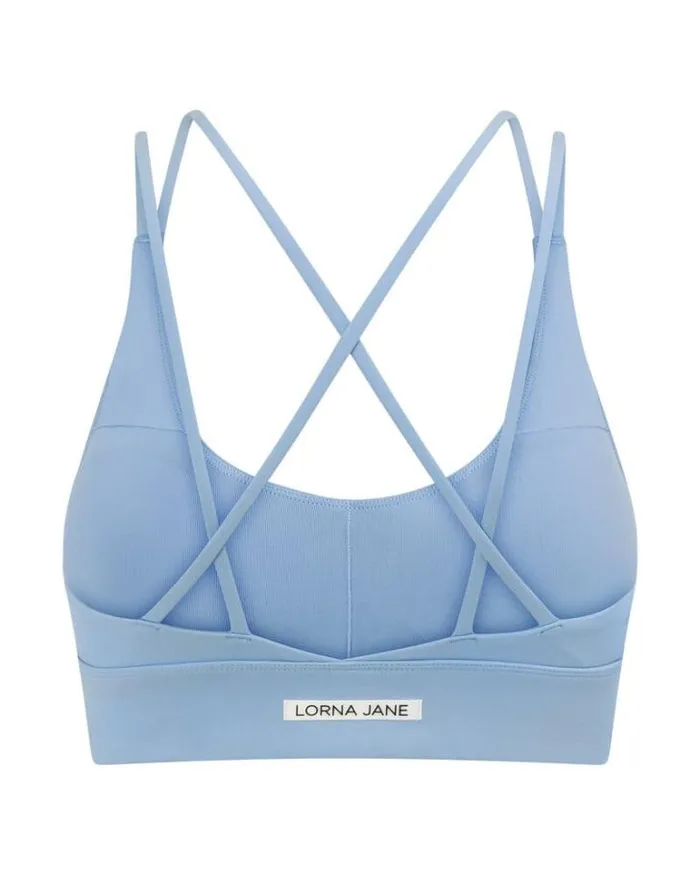 Women LORNA JANE Sports Bras Half Time Recycled Longline Sports Bra Moontide