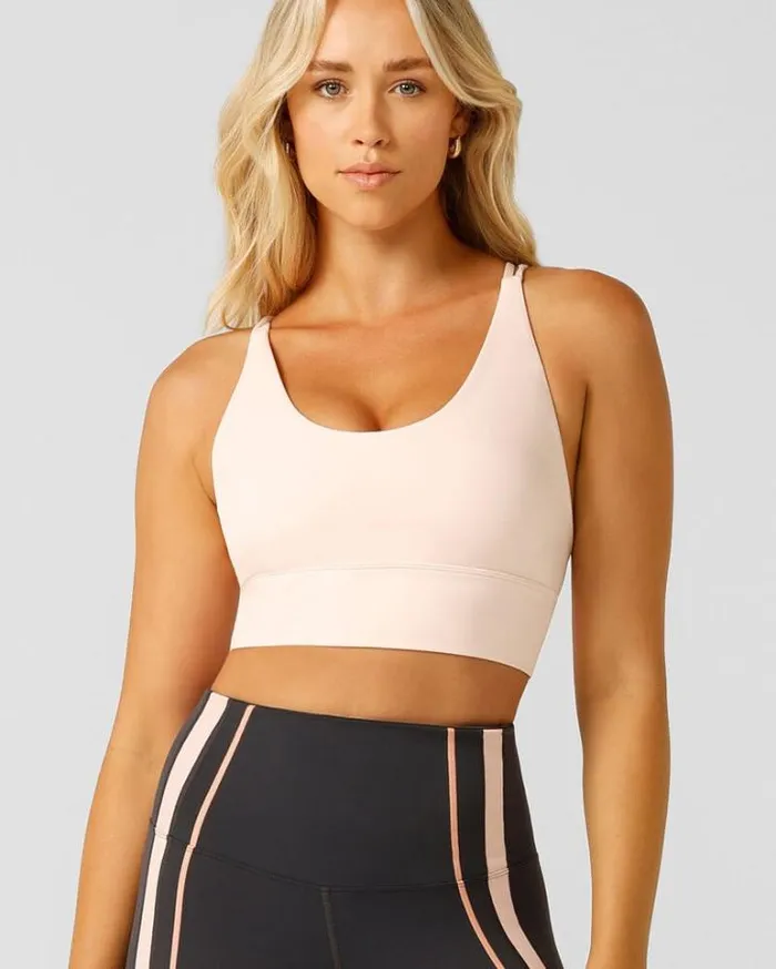 Women LORNA JANE Sports Bras Lotus Longline Sports Bra Petal