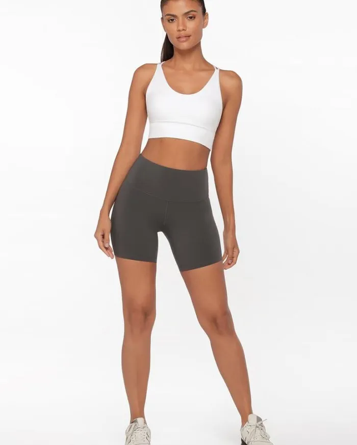 Women LORNA JANE Sports Bras Lotus Longline Sports Bra White