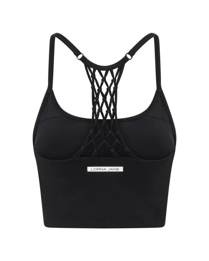 Women LORNA JANE Sports Bras Reset Bra Tank Combo Black