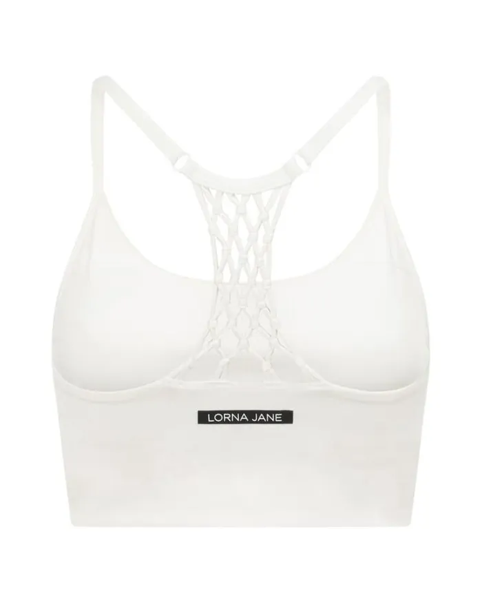 Women LORNA JANE Sports Bras Reset Longline Bra Tank Combo Porcelain