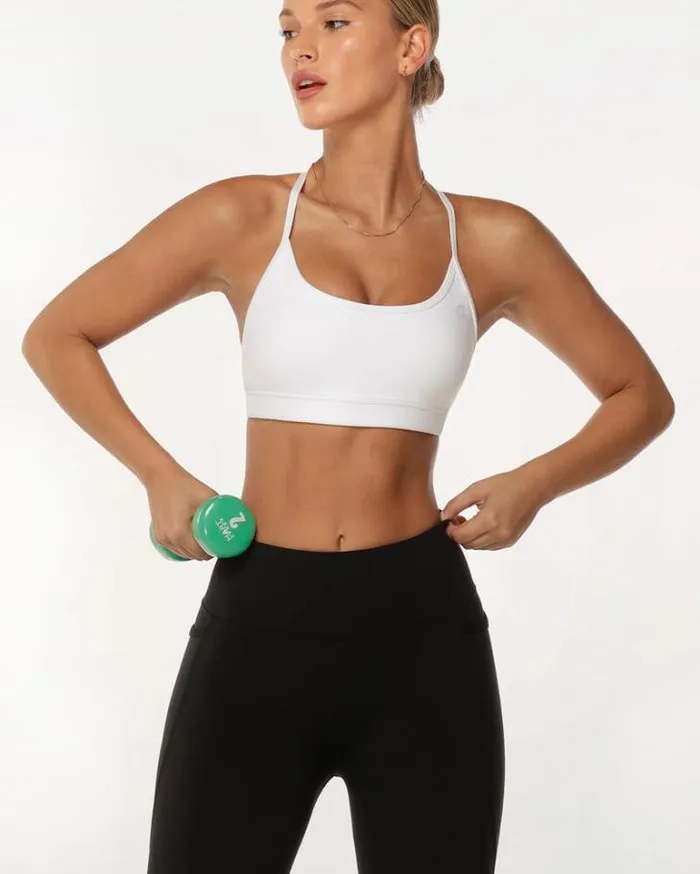 Women LORNA JANE Sports Bras Sammy Sports Bra White