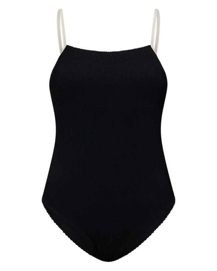 Women LORNA JANE Swimwear Relaxation Crimped One Piece Black