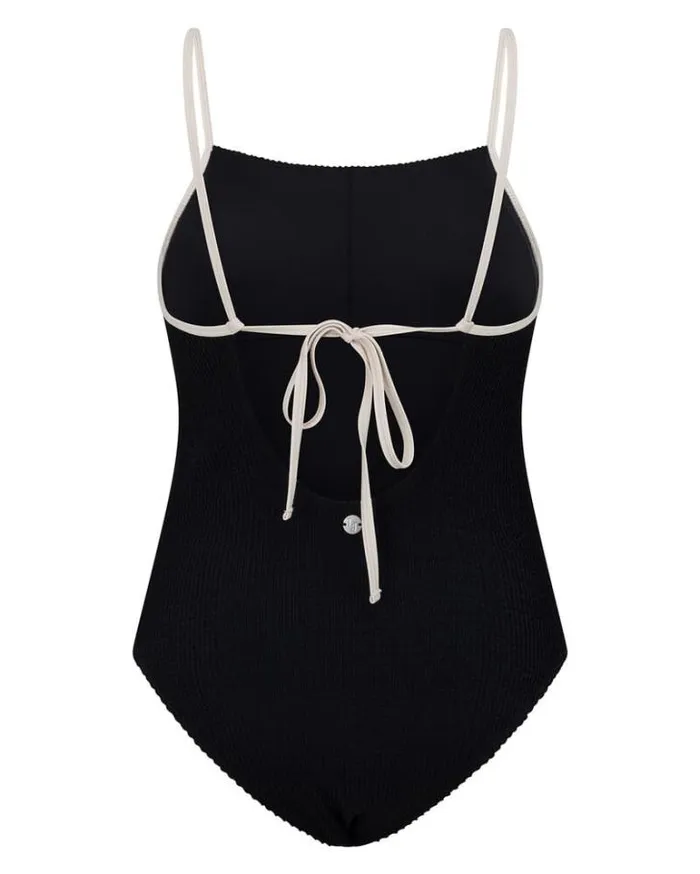 Women LORNA JANE Swimwear Relaxation Crimped One Piece Black