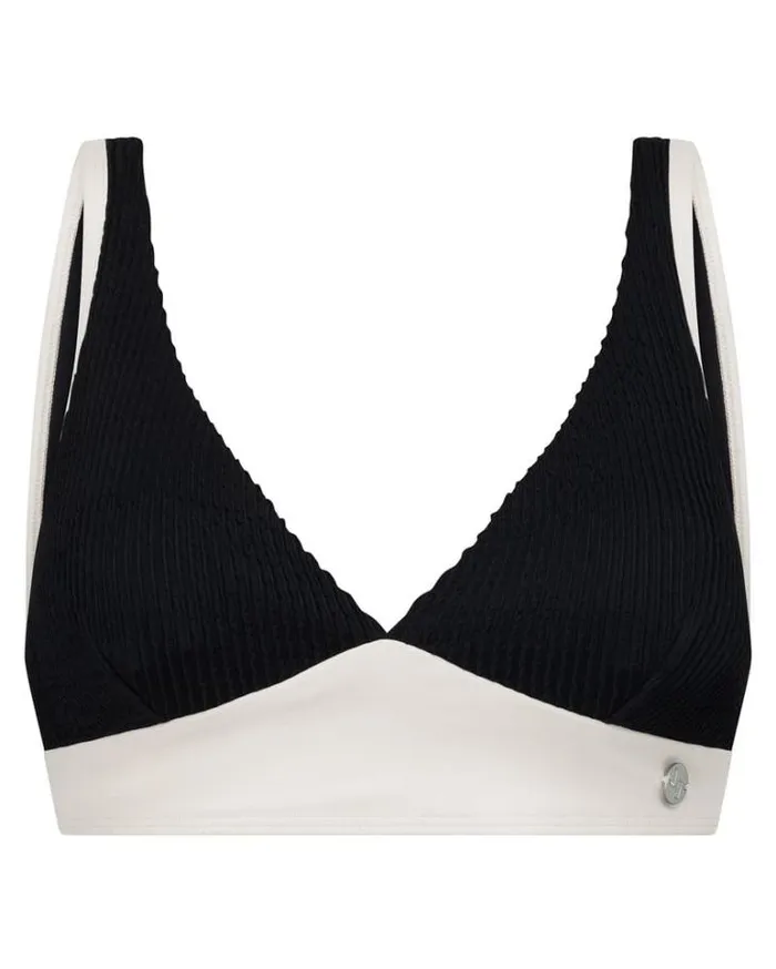 Women LORNA JANE Swimwear Relaxation Crimped Swim Bra Black
