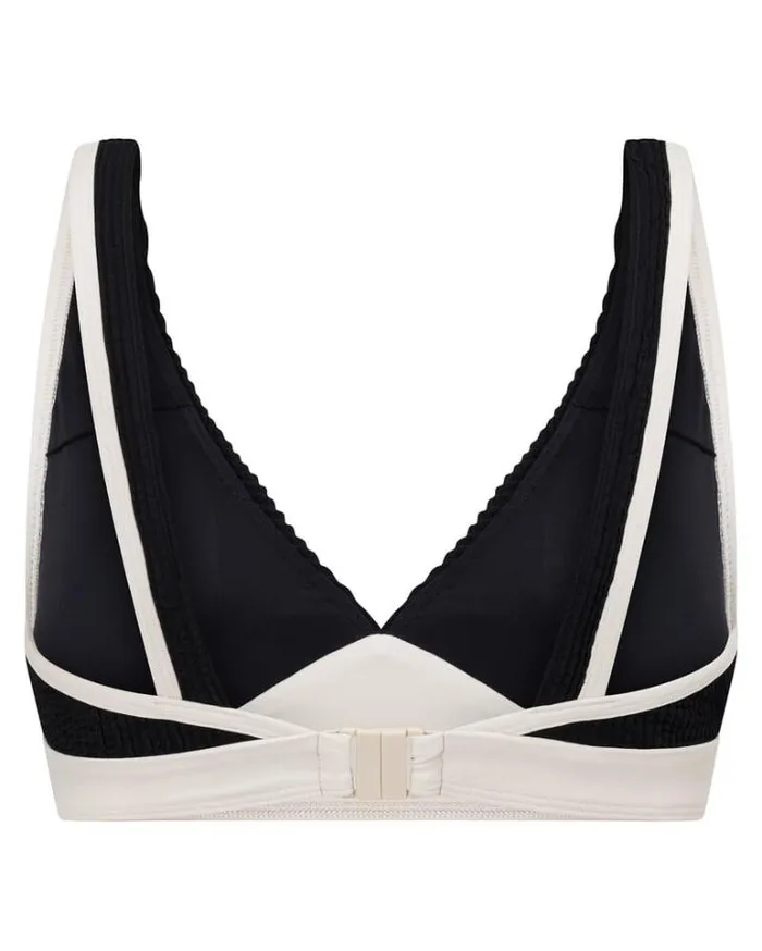 Women LORNA JANE Swimwear Relaxation Crimped Swim Bra Black