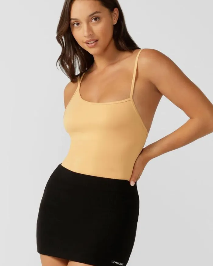 Women LORNA JANE Swimwear Stretch To Surf Bodysuit Clay