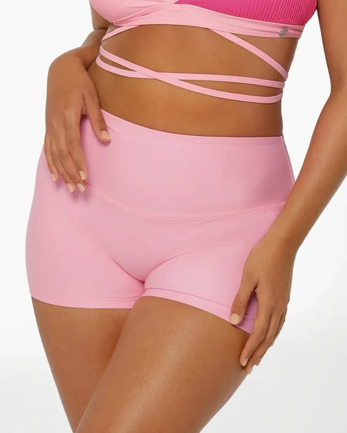 Women LORNA JANE Swimwear Vacation Hype Swim Short Hot Fuchsia