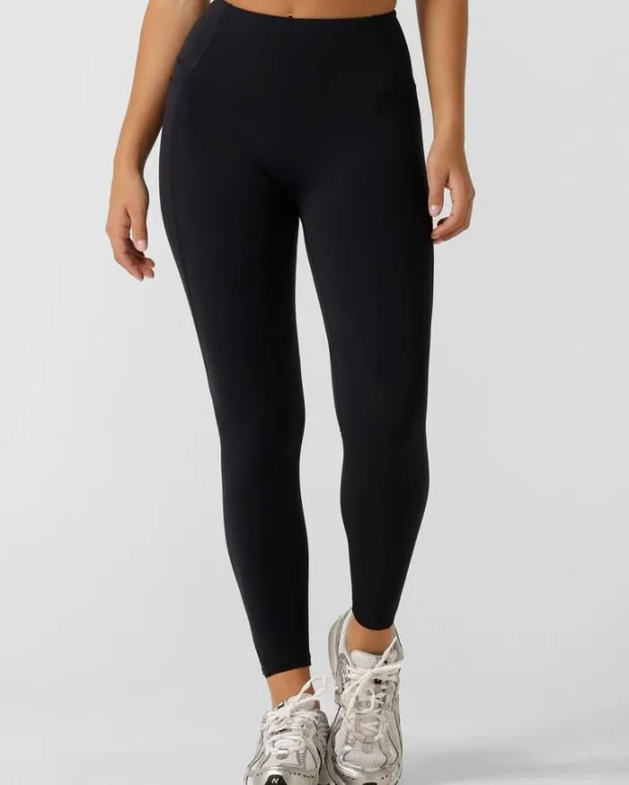 Women LORNA JANE Tights And Leggings Agile Recycled No Ride 3 Pocket Ankle Biter Leggings Midnight Blue Women LORNA JANE Tights And Leggings Agile Recycled No Ride 3 Pocket Ankle Biter Leggings Midnight Blue