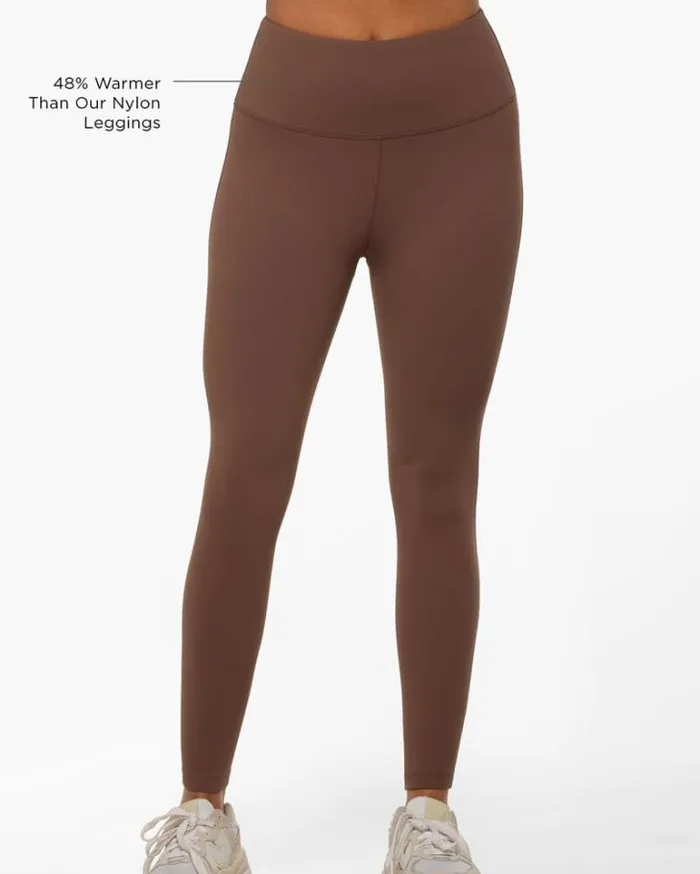 Women LORNA JANE Tights And Leggings All Day Lotus Thermal No Chafe Full Length Leggings Chocolate Women LORNA JANE Tights And Leggings All Day Lotus Thermal No Chafe Full Length Leggings Chocolate