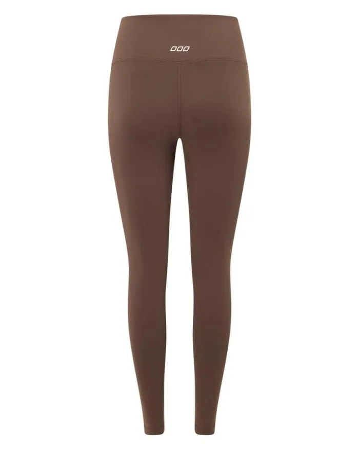 Women LORNA JANE Tights And Leggings All Day Lotus Thermal No Chafe Full Length Leggings Chocolate