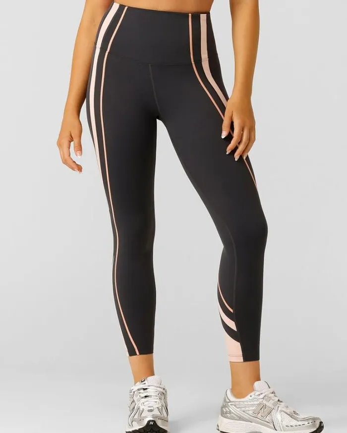 Women LORNA JANE Tights And Leggings Embrace Your Pace Pocket Ankle Biter Leggings Dark Titanium Multi Women LORNA JANE Tights And Leggings Embrace Your Pace Pocket Ankle Biter Leggings Dark Titanium Multi