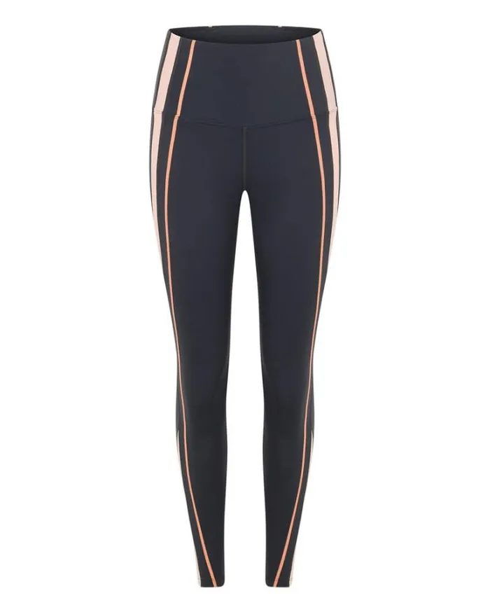 Women LORNA JANE Tights And Leggings Embrace Your Pace Pocket Ankle Biter Leggings Dark Titanium Multi