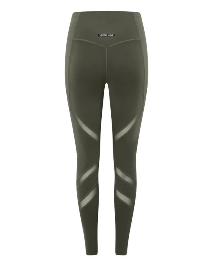 Women LORNA JANE Tights And Leggings Formation 2Pocket Recycled Ankle Biter Leggings Agave Green