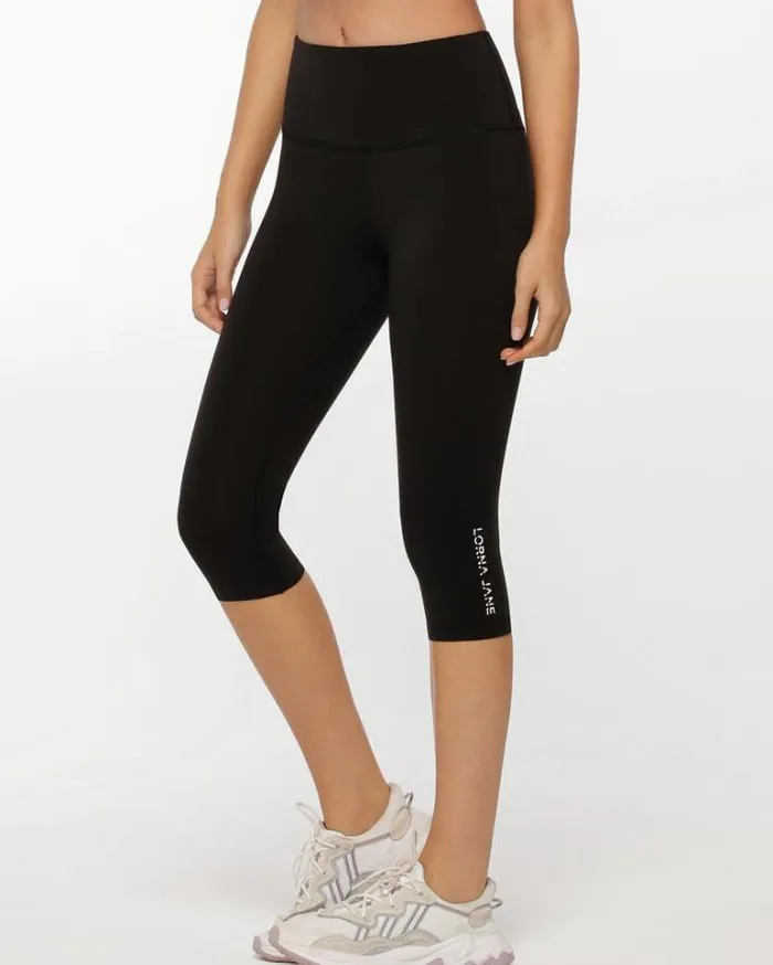 Women LORNA JANE Tights And Leggings Lotus 34 Leggings Black