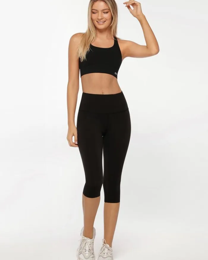 Women LORNA JANE Tights And Leggings Lotus 34 Leggings Black