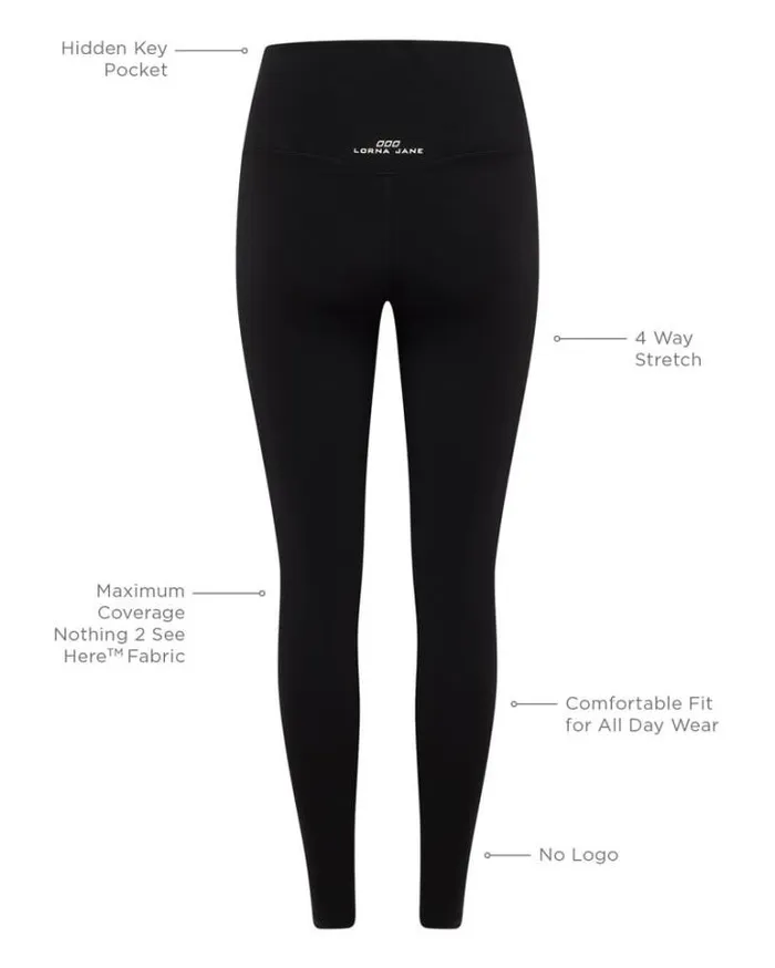 Women LORNA JANE Tights And Leggings Lotus Classic Ankle Biter Leggings Black