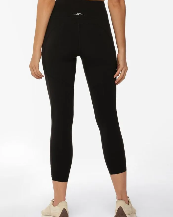 Women LORNA JANE Tights And Leggings No Ride Booty Ankle Biter Leggings Black