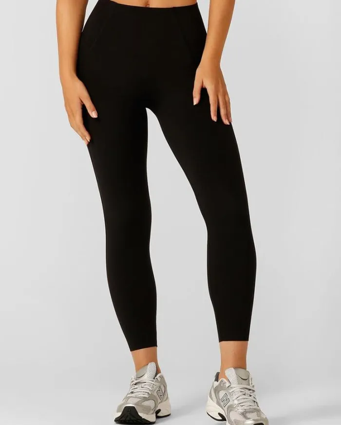 Women LORNA JANE Tights And Leggings Sculpt And Support No Ride Ankle Biter Leggings Black Women LORNA JANE Tights And Leggings Sculpt And Support No Ride Ankle Biter Leggings Black