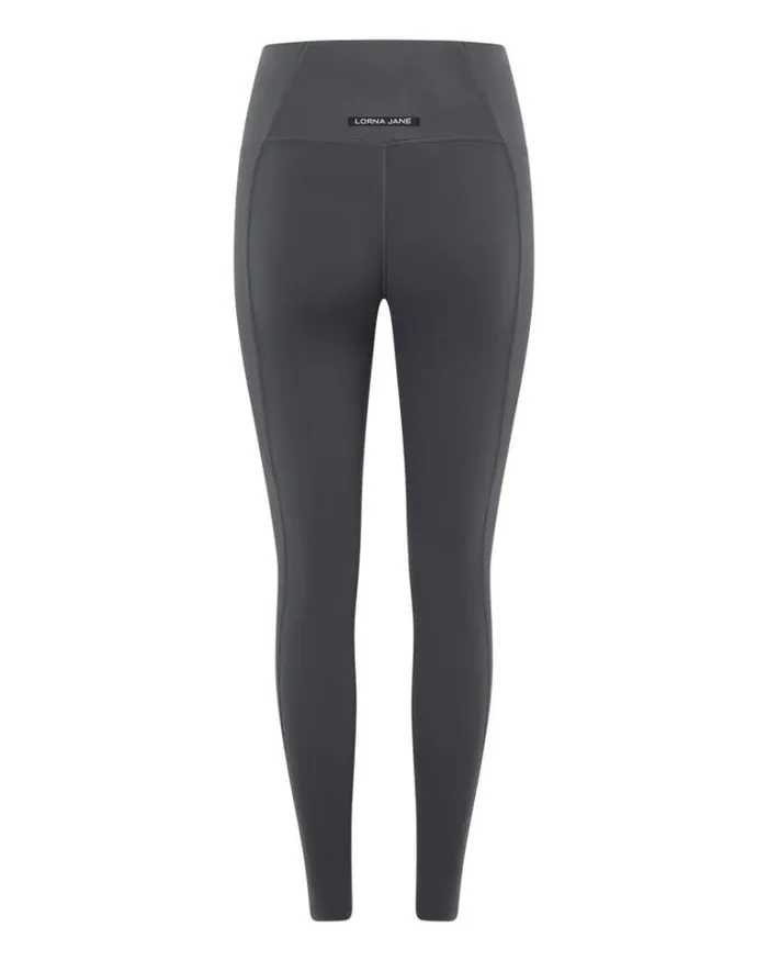 Women LORNA JANE Tights And Leggings Sculpt And Support No Ride Ankle Biter Leggings Titanium