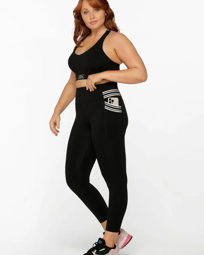 Women LORNA JANE Tights And Leggings Swift Heritage Pocket Ankle Biter Leggings Black Women LORNA JANE Tights And Leggings Swift Heritage Pocket Ankle Biter Leggings Black