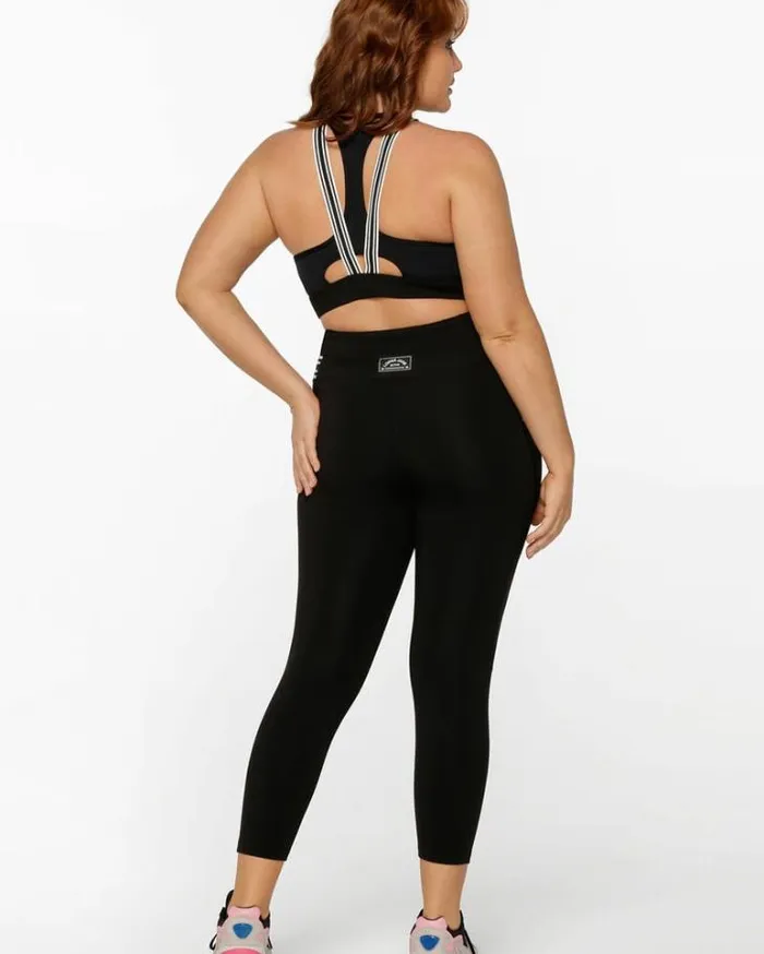 Women LORNA JANE Tights And Leggings Swift Heritage Pocket Ankle Biter Leggings Black