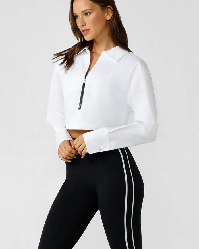 Women LORNA JANE Tops Cut To The Chase Shirt White