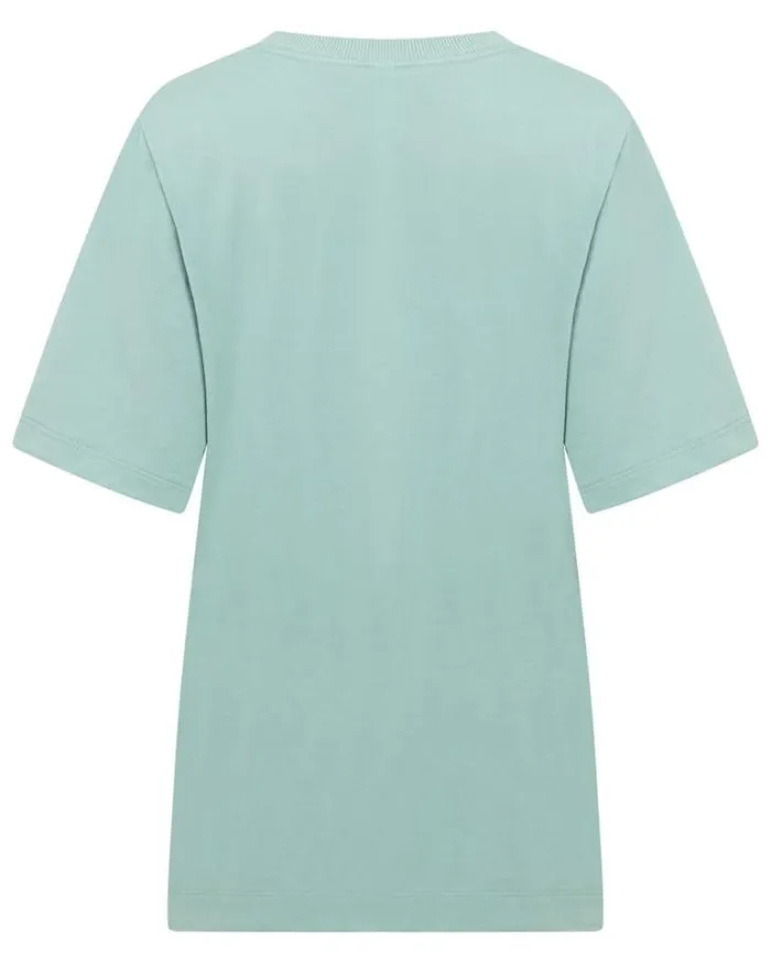 Women LORNA JANE Tops Heads Up Relaxed Tee Sea Mist