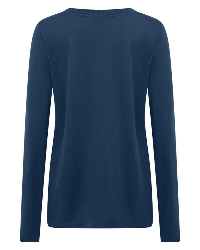 Women LORNA JANE Tops Lotus Long Sleeve Top Academy Blue