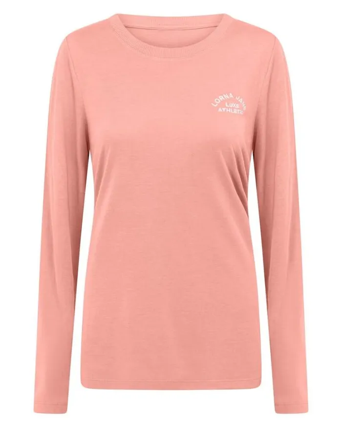 Women LORNA JANE Tops Lotus Long Sleeve Top Ash Rose