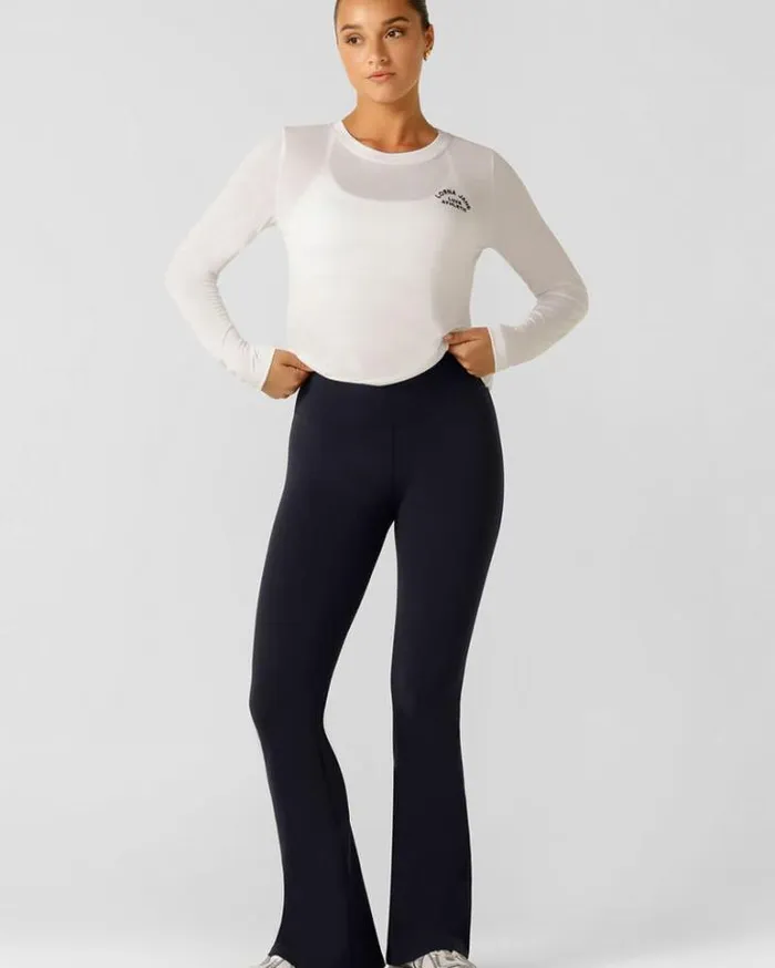 Women LORNA JANE Tops Lotus Long Sleeve Top White