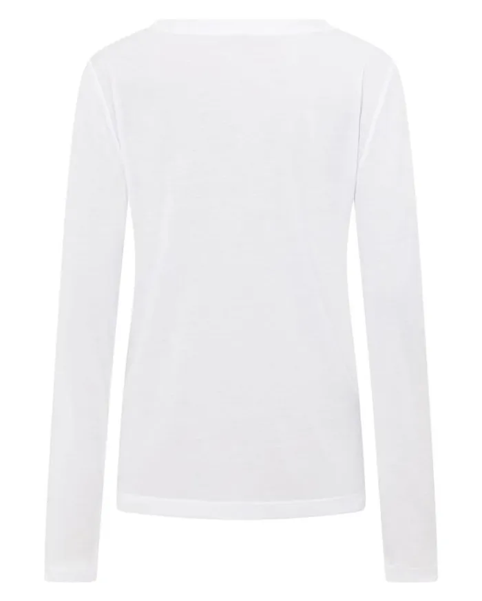 Women LORNA JANE Tops Lotus Long Sleeve Top White