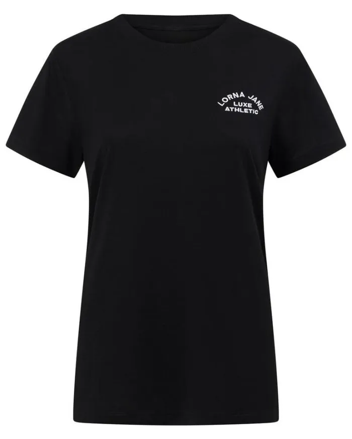 Women LORNA JANE Tops Lotus TShirt Black