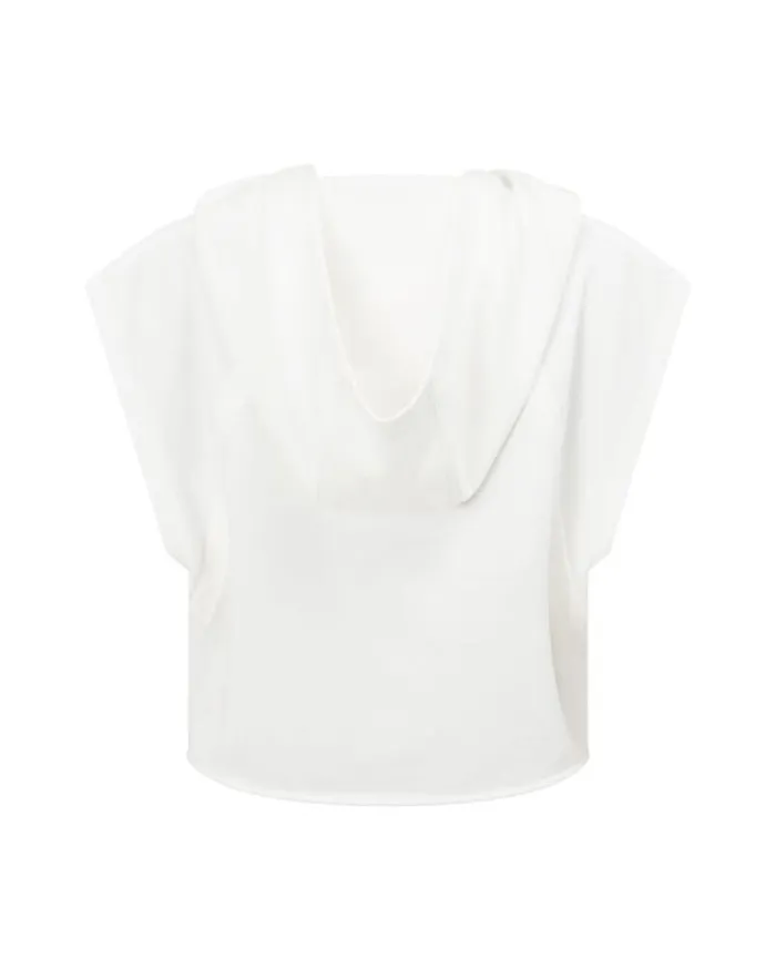 Women LORNA JANE Tops Pre Season Cropped Hoodie Porcelain