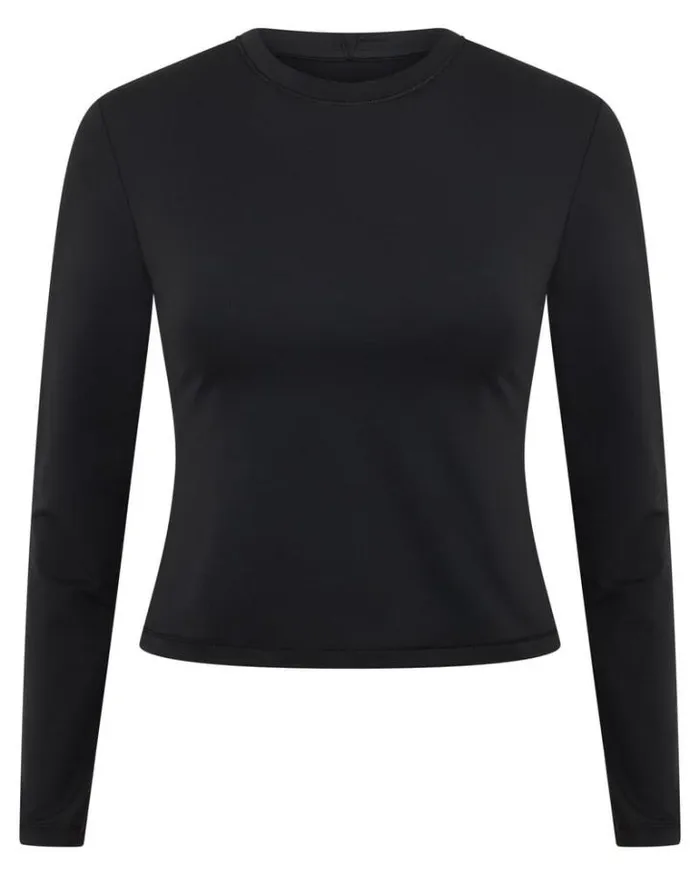 Women LORNA JANE Tops Ultimate Comfort AntiOdour Long Sleeve Top Black