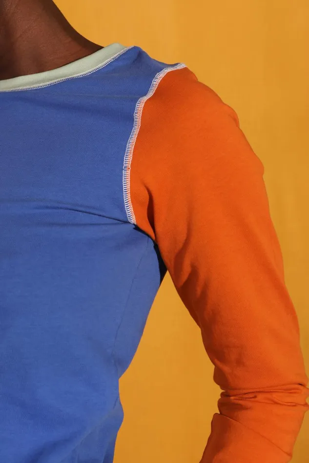 Women Luca Top Cobalt Patchwork LF Markey Tops