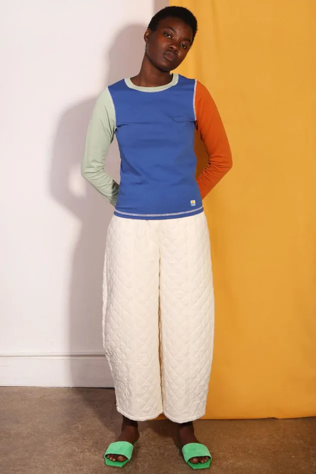Women Luca Top Cobalt Patchwork LF Markey Tops