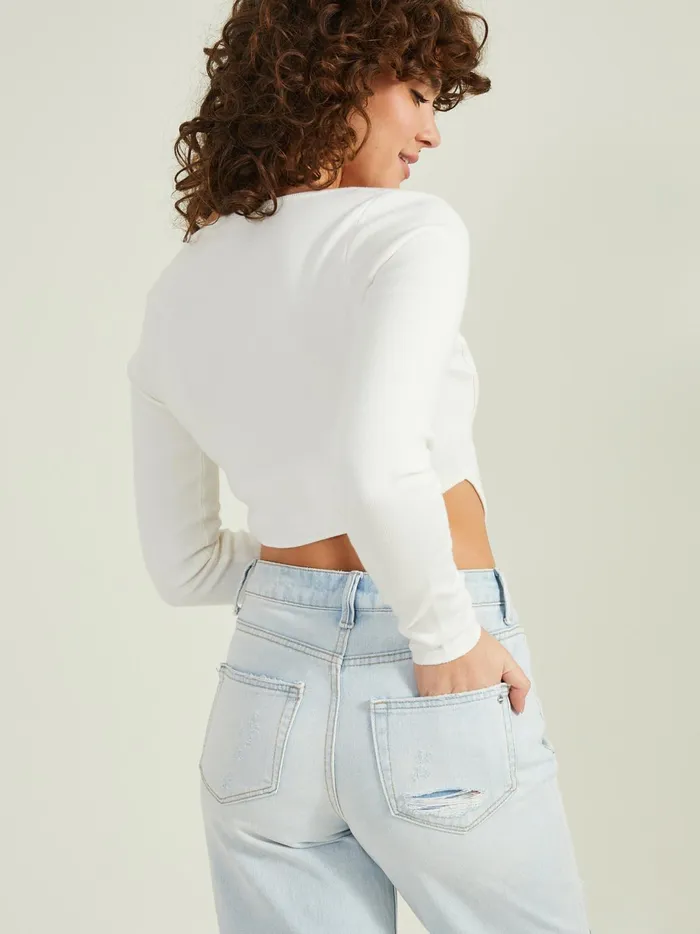 Women Lucia Cropped Corset Top Ivory Altar039d State Blouses